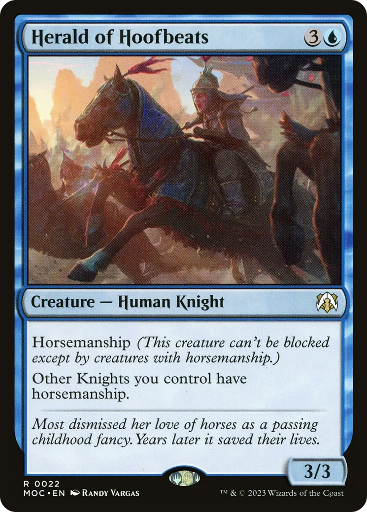 Herald of Hoofbeats — March of the Machine Commander — Magic: The Gathering