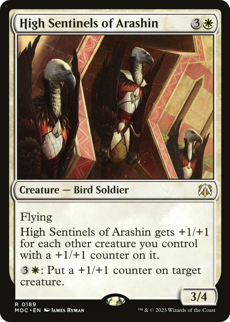 Hautes sentinelles d'Arashin — March of the Machine Commander — Magic: The Gathering