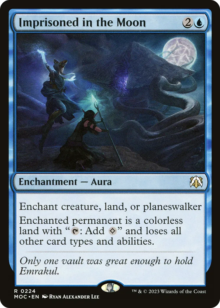 Imprisoned in the Moon — March of the Machine Commander — Magic: The Gathering