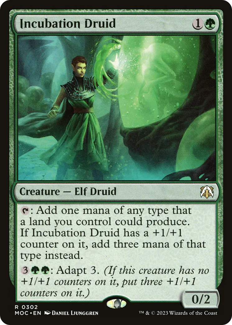Incubation Druid — March of the Machine Commander — Magic: The Gathering