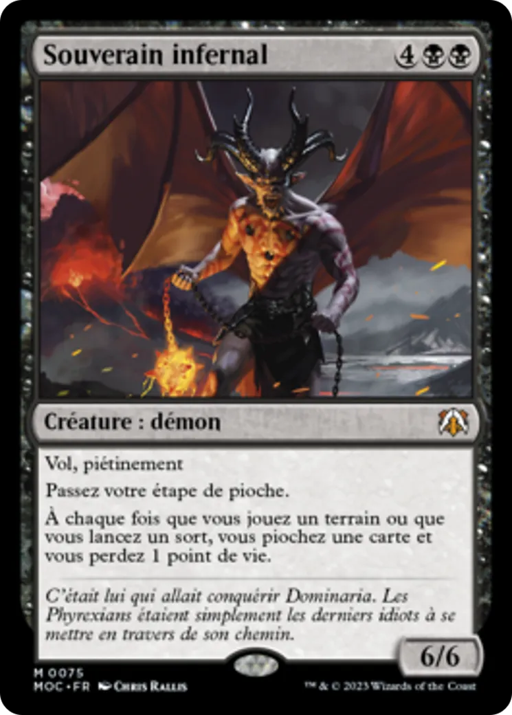 Souverain infernal — March of the Machine Commander — Magic: The Gathering