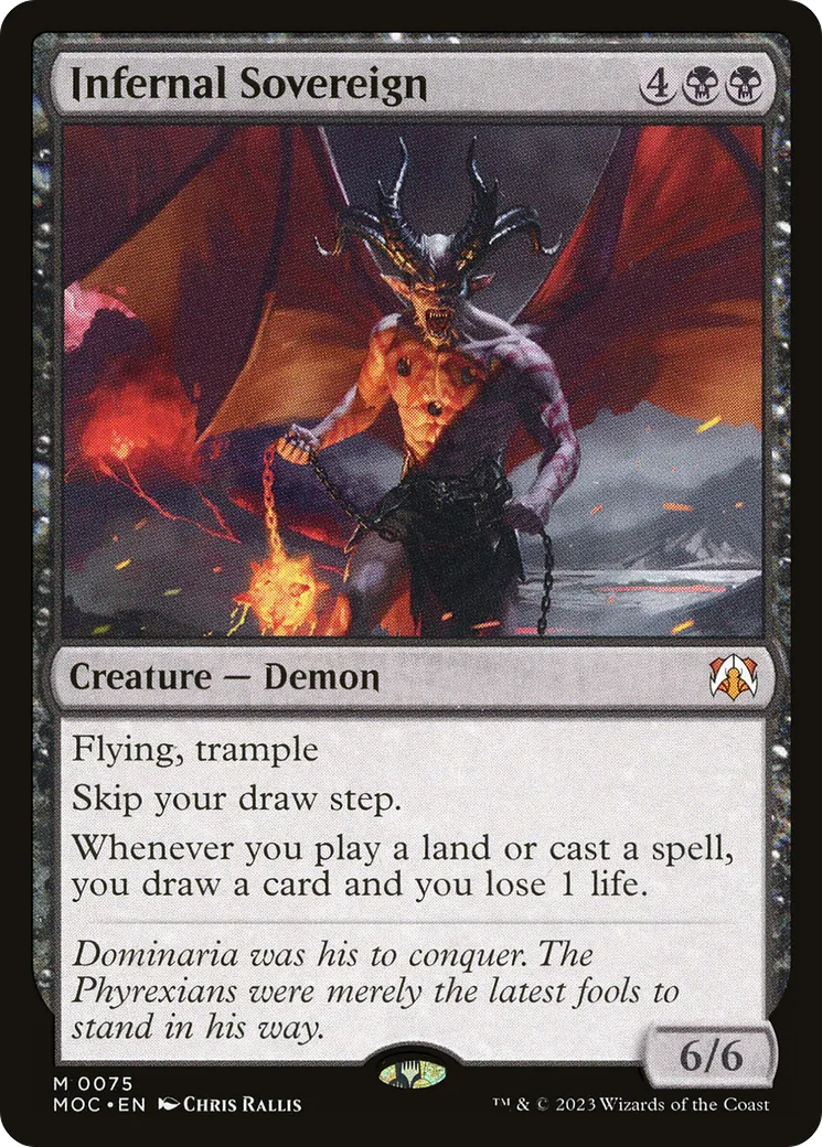 Souverain infernal — March of the Machine Commander — Magic: The Gathering
