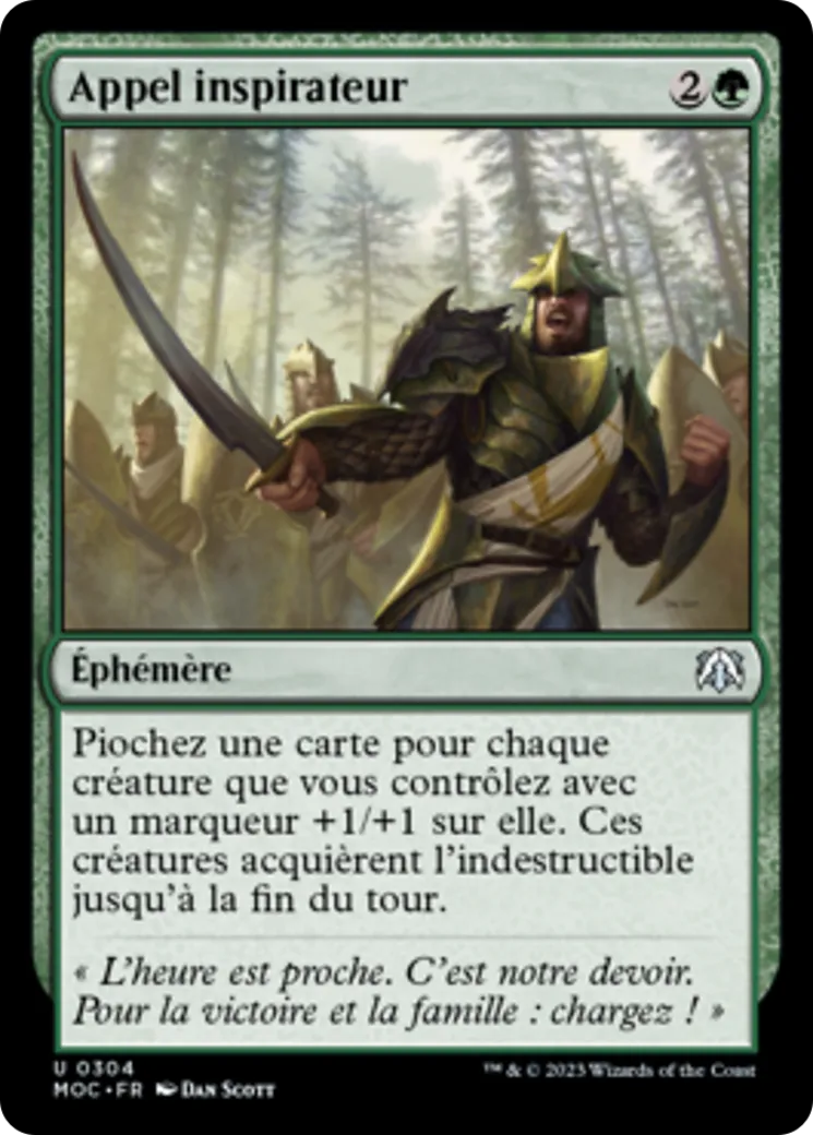Appel inspirateur — March of the Machine Commander — Magic: The Gathering