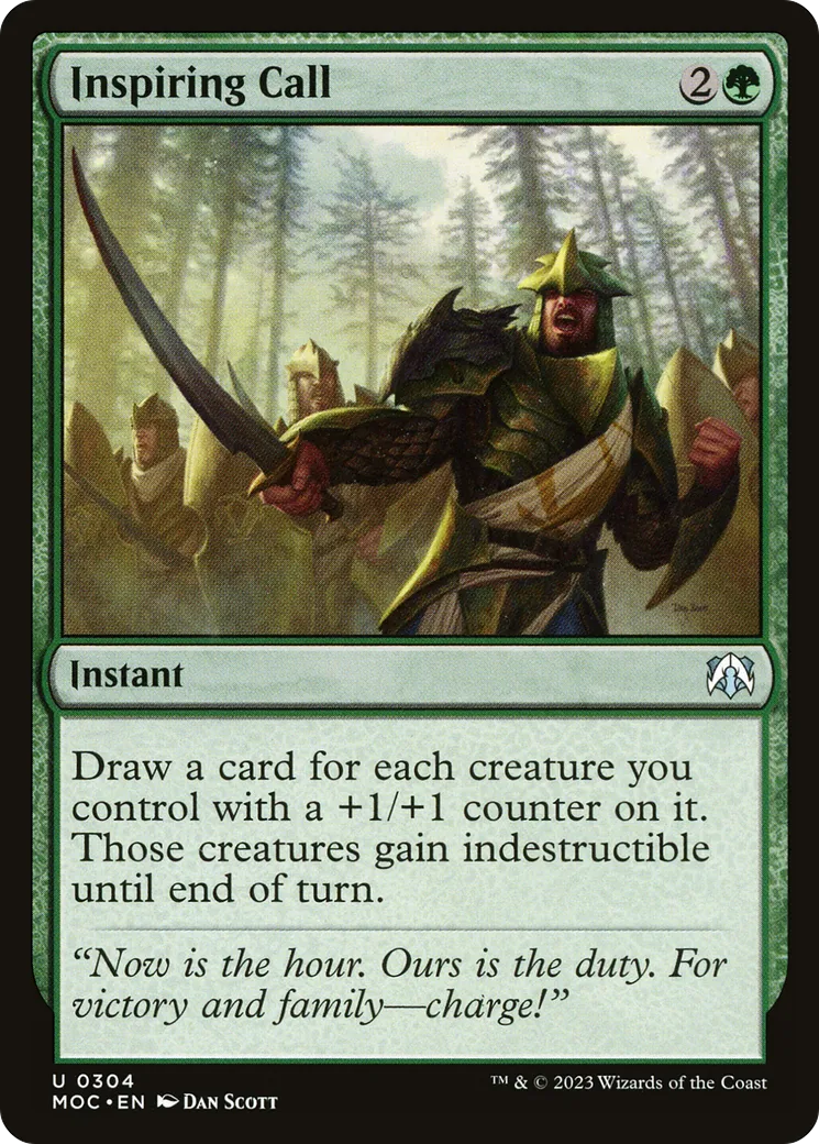 Inspiring Call — March of the Machine Commander — Magic: The Gathering