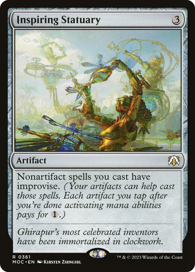 Inspiring Statuary — March of the Machine Commander — Magic: The Gathering