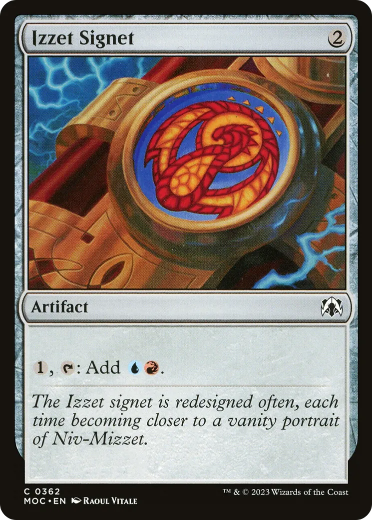Izzet Signet — March of the Machine Commander — Magic: The Gathering