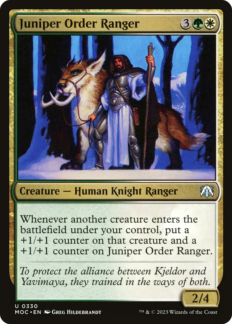Juniper Order Ranger — March of the Machine Commander — Magic: The Gathering