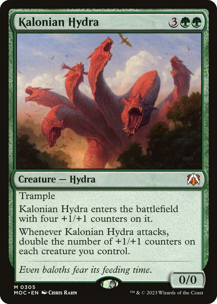 Kalonian Hydra — March of the Machine Commander — Magic: The Gathering