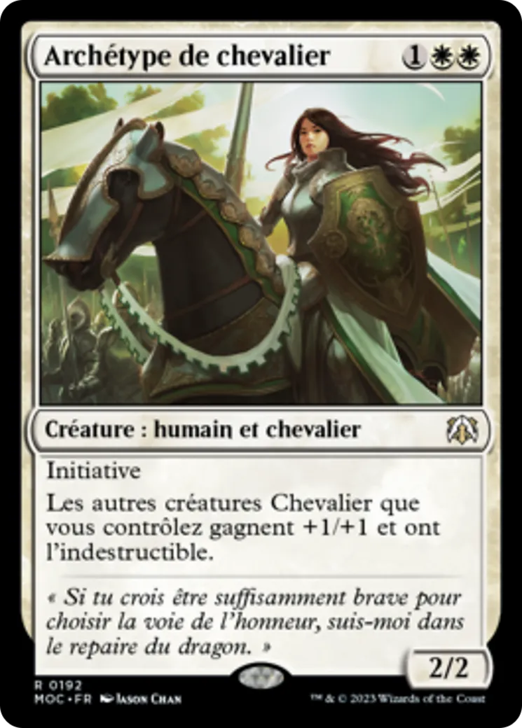 Archétype de chevalier — March of the Machine Commander — Magic: The Gathering