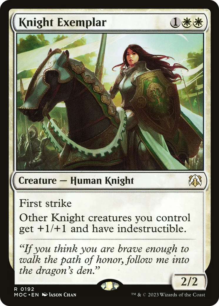 Knight Exemplar — March of the Machine Commander — Magic: The Gathering