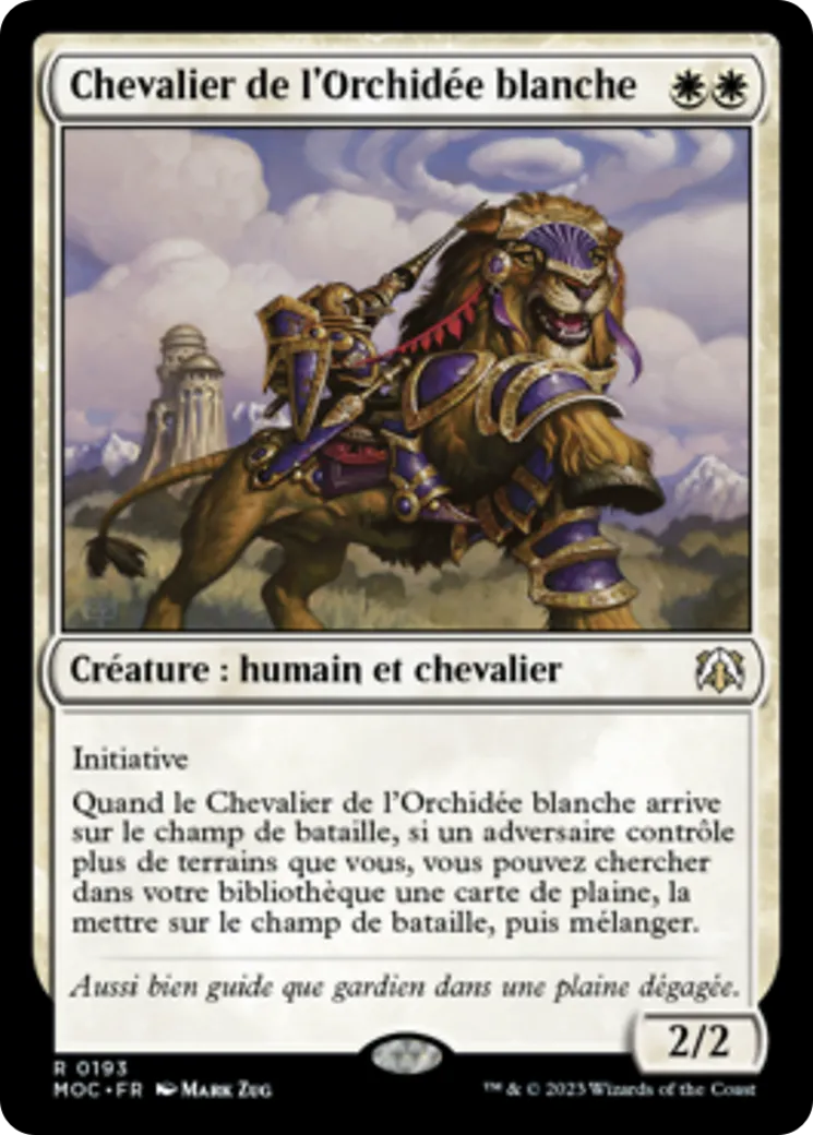 Chevalier de l'Orchidée blanche — March of the Machine Commander — Magic: The Gathering