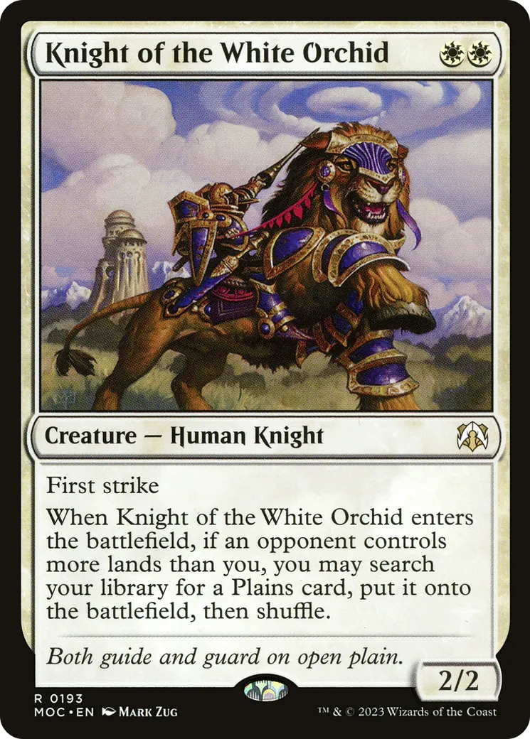 Knight of the White Orchid — March of the Machine Commander — Magic: The Gathering