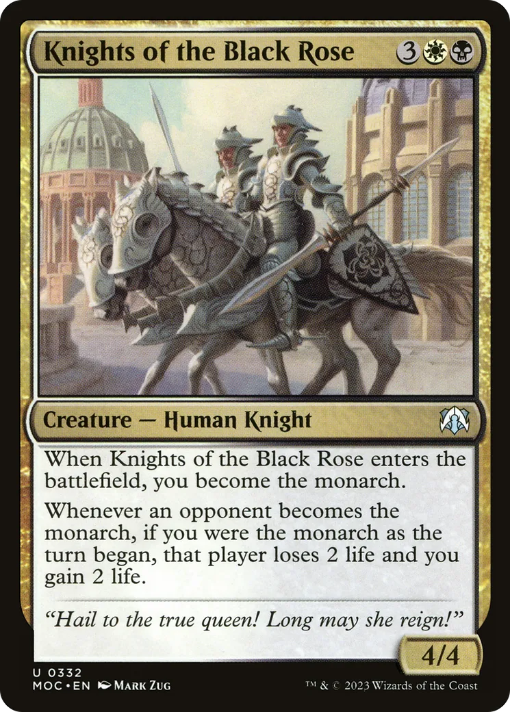 Chevaliers de la Rose Noire — March of the Machine Commander — Magic: The Gathering
