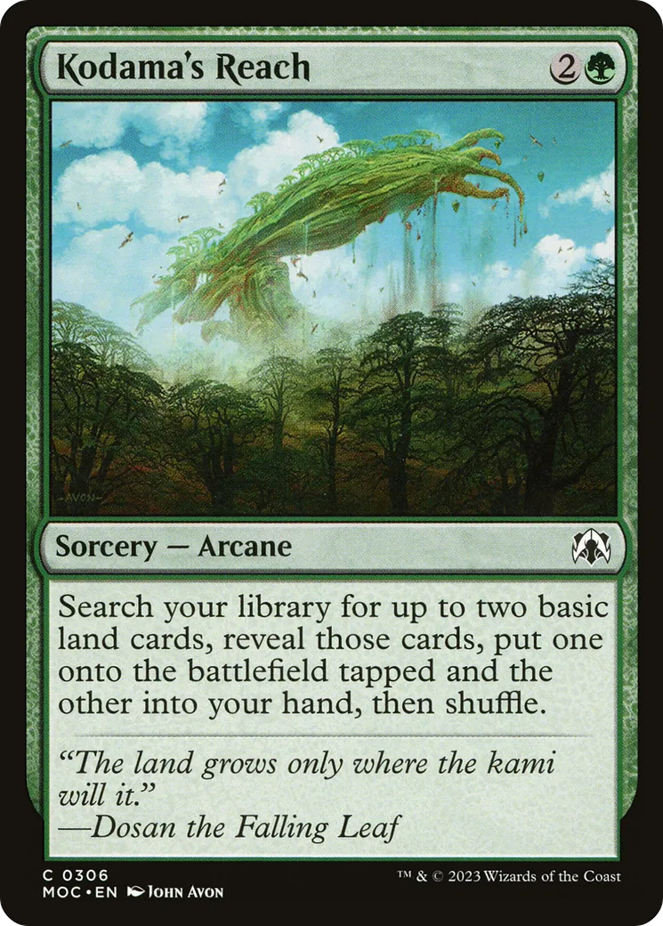 Kodama's Reach — March of the Machine Commander — Magic: The Gathering