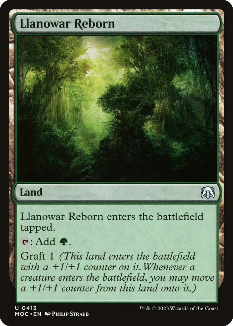Llanowar revenue à la vie — March of the Machine Commander — Magic: The Gathering