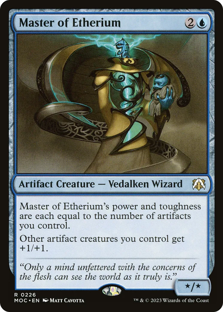 Master of Etherium — March of the Machine Commander — Magic: The Gathering