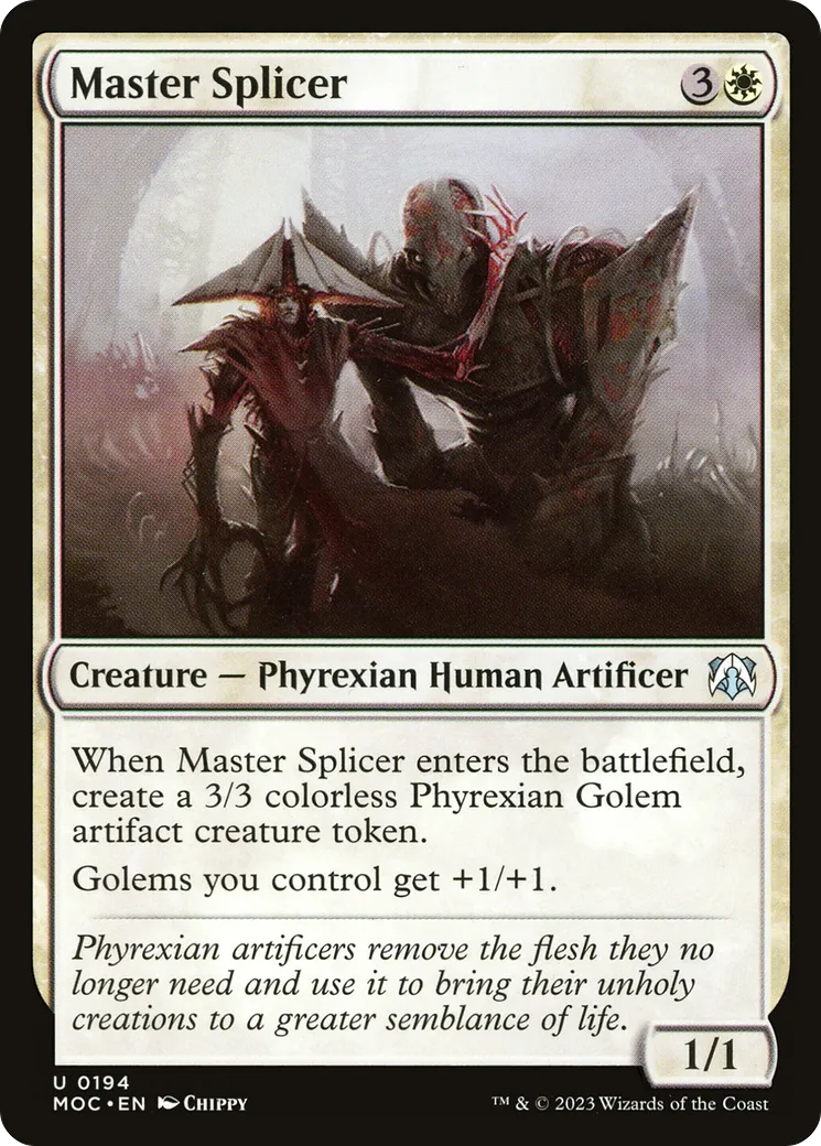 Master Splicer — March of the Machine Commander — Magic: The Gathering