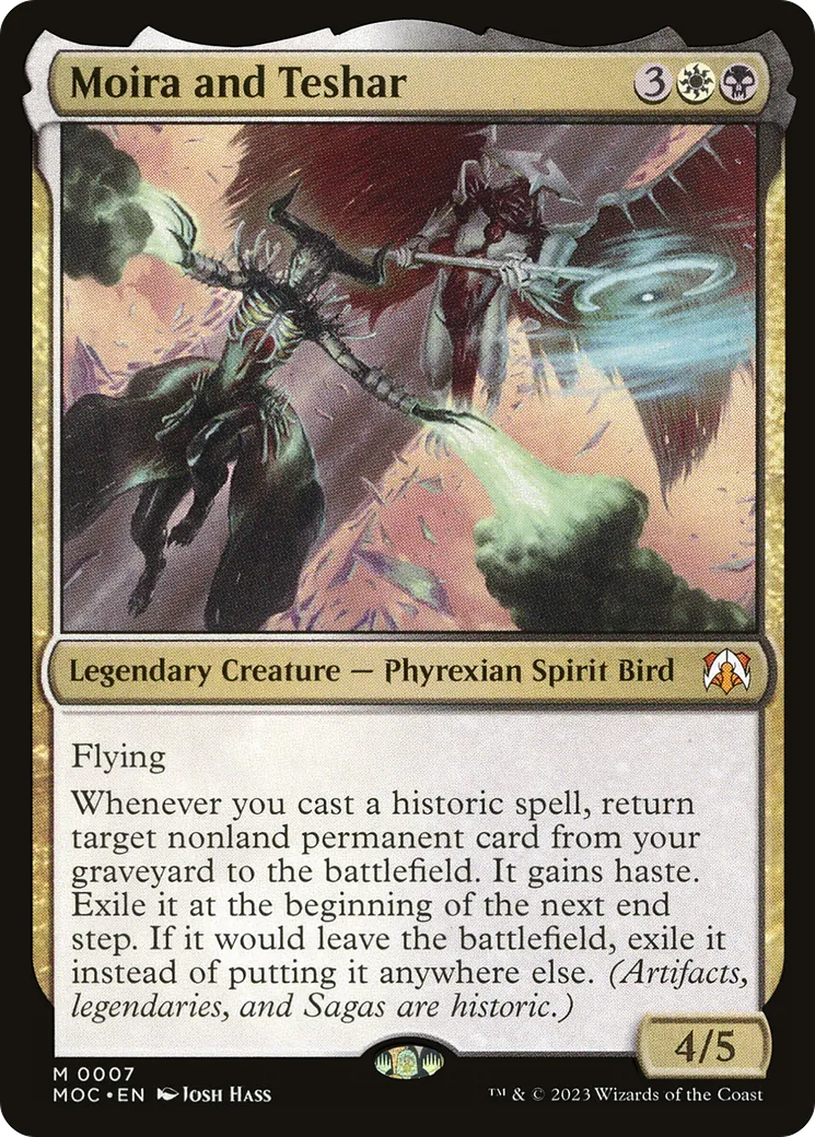 Moira and Teshar — March of the Machine Commander — Magic: The Gathering