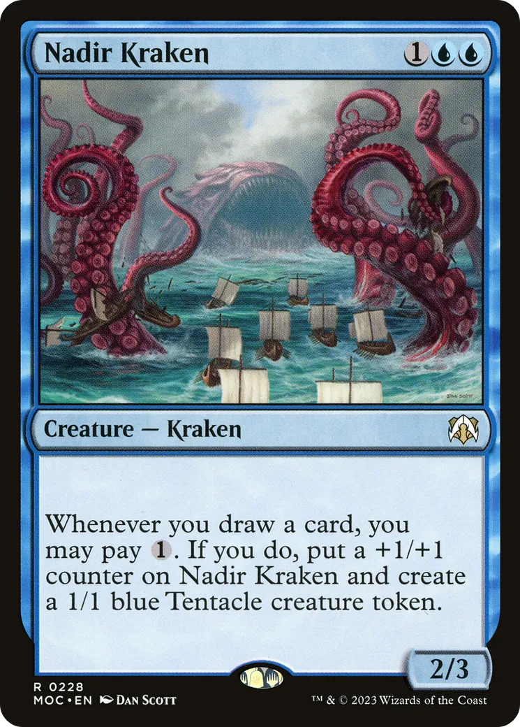 Nadir Kraken — March of the Machine Commander — Magic: The Gathering