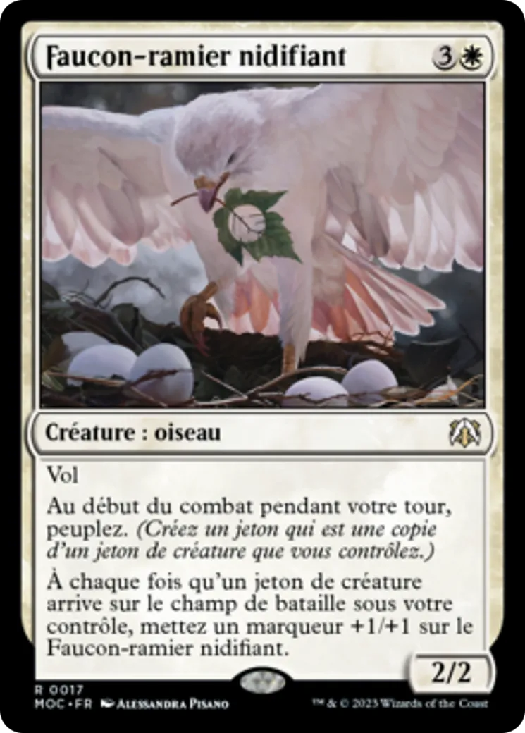 Faucon-ramier nidifiant — March of the Machine Commander — Magic: The Gathering