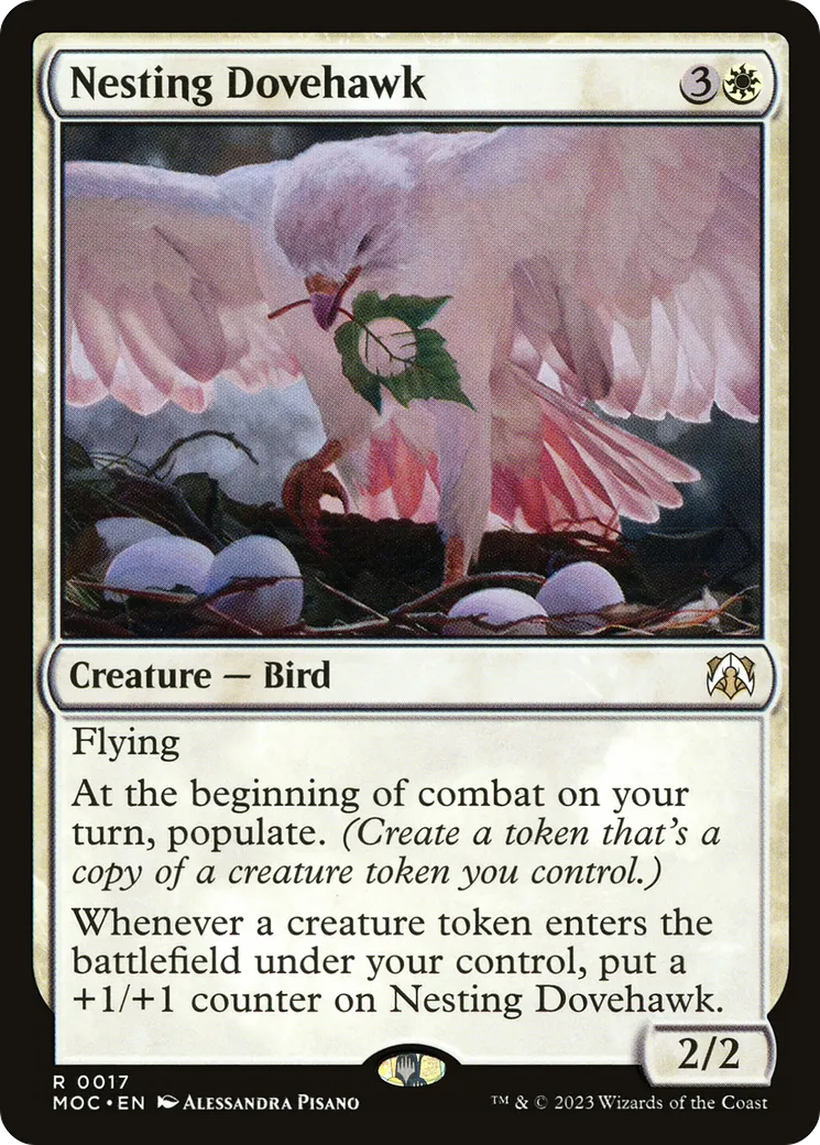 Faucon-ramier nidifiant — March of the Machine Commander — Magic: The Gathering