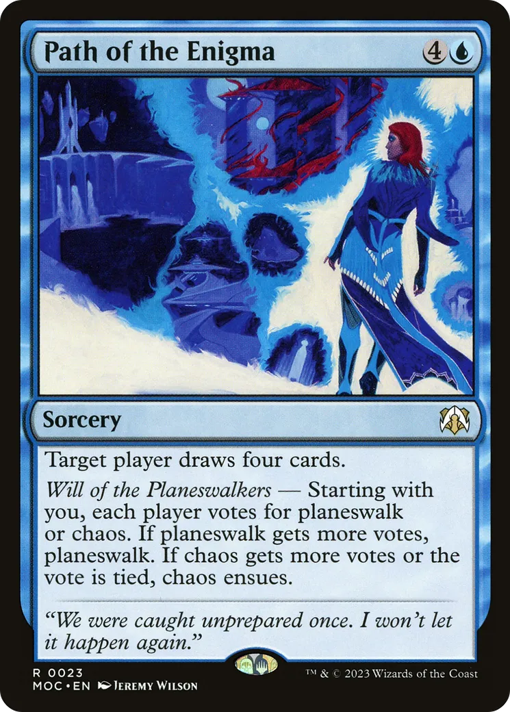 Voie de l'énigme — March of the Machine Commander — Magic: The Gathering