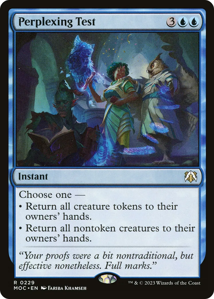 Perplexing Test — March of the Machine Commander — Magic: The Gathering