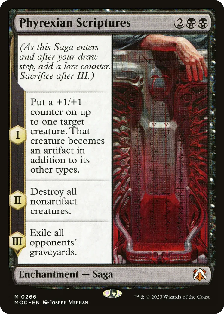 Phyrexian Scriptures — March of the Machine Commander — Magic: The Gathering