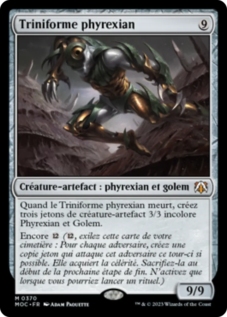 Triniforme phyrexian — March of the Machine Commander — Magic: The Gathering