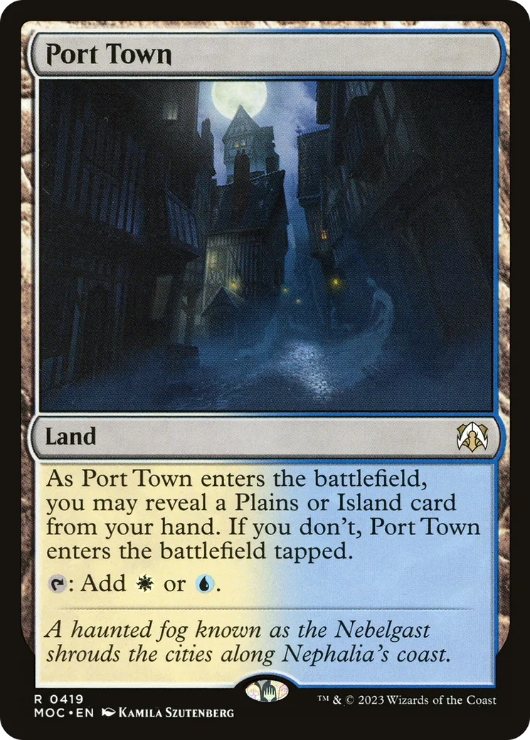 Port Town — March of the Machine Commander — Magic: The Gathering