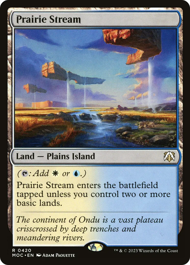 Prairie ruisselante — March of the Machine Commander — Magic: The Gathering