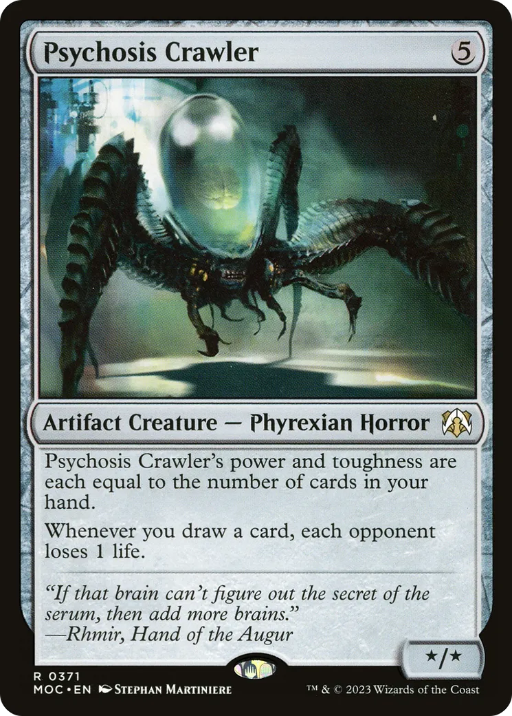 Psychosis Crawler — March of the Machine Commander — Magic: The Gathering