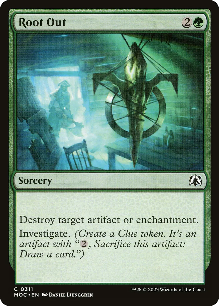 Root Out — March of the Machine Commander — Magic: The Gathering