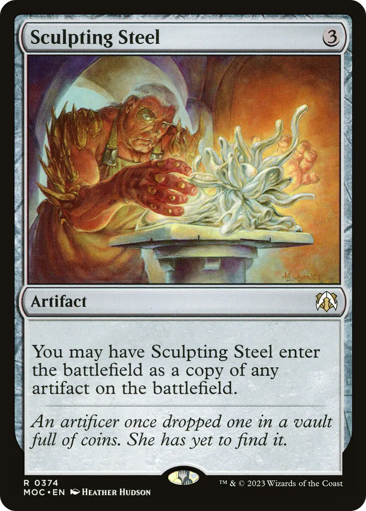 Sculpting Steel — March of the Machine Commander — Magic: The Gathering