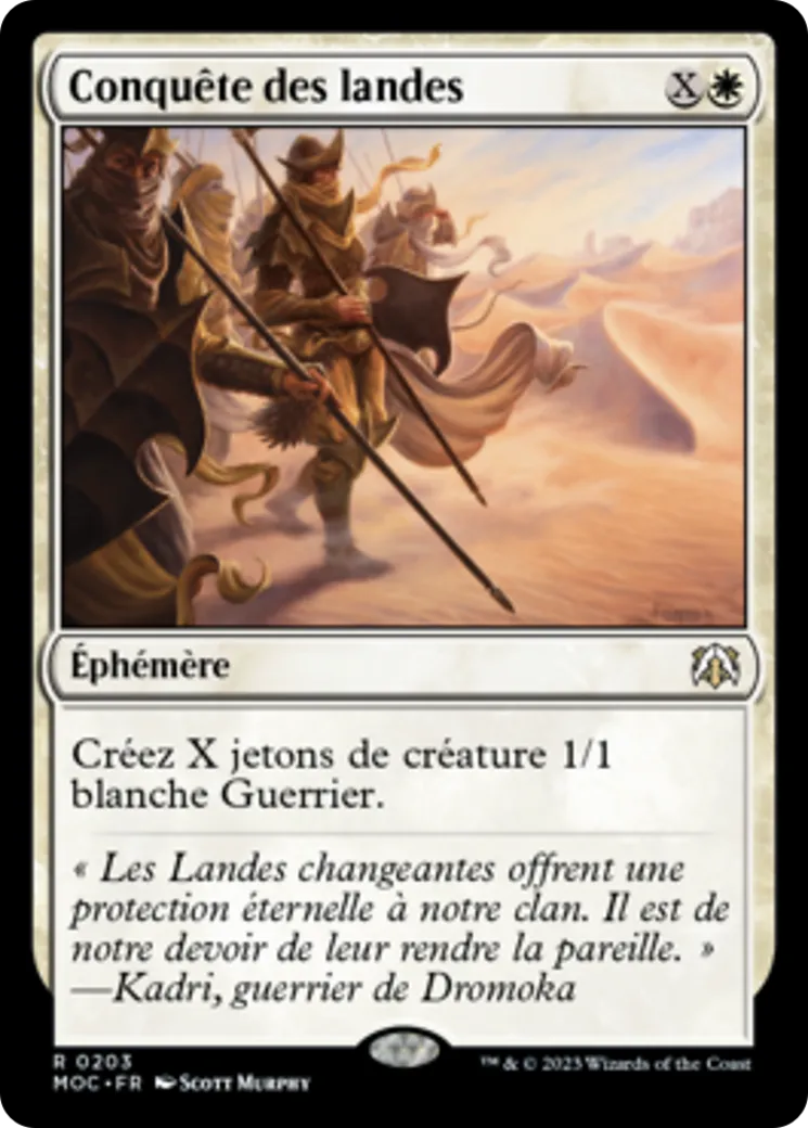 Conquête des landes — March of the Machine Commander — Magic: The Gathering