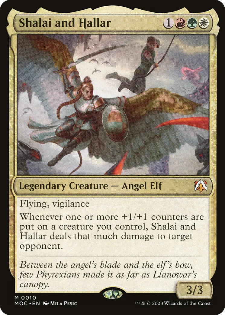 Shalai and Hallar — March of the Machine Commander — Magic: The Gathering