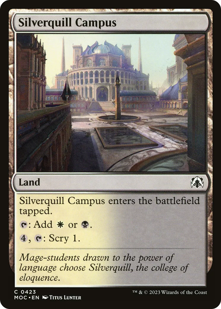 Campus de Plumargent — March of the Machine Commander — Magic: The Gathering