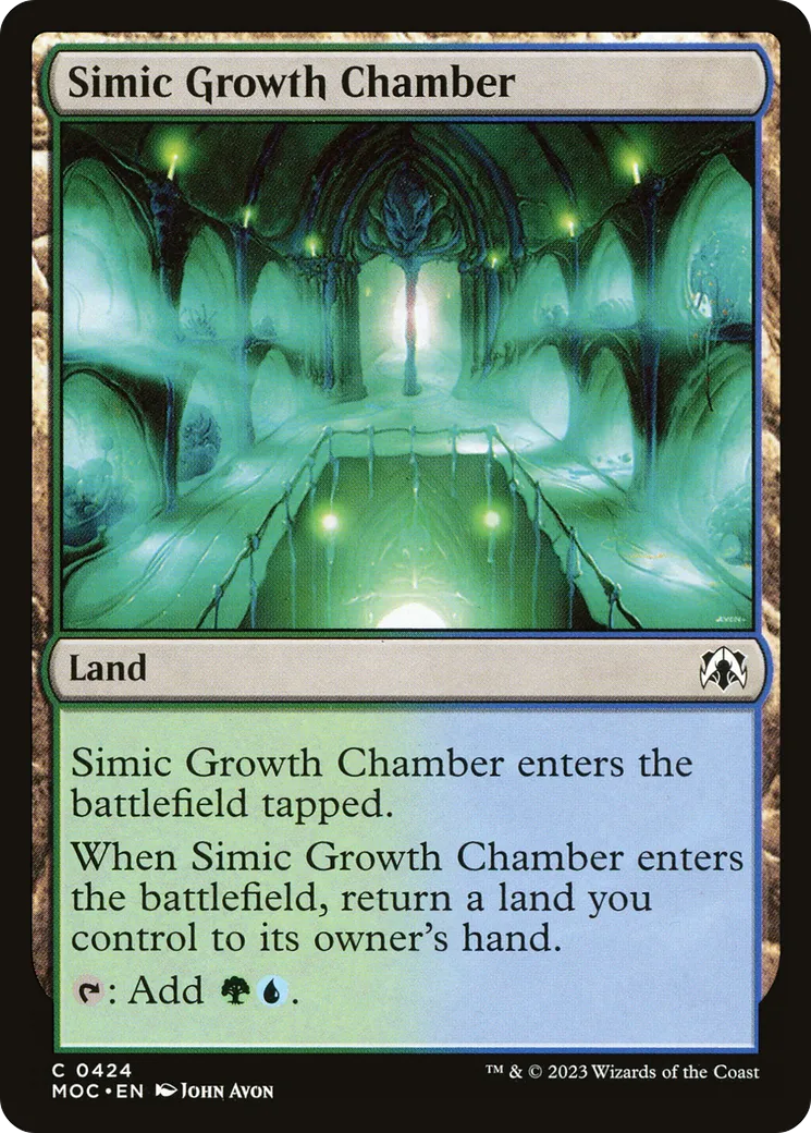 Simic Growth Chamber — March of the Machine Commander — Magic: The Gathering