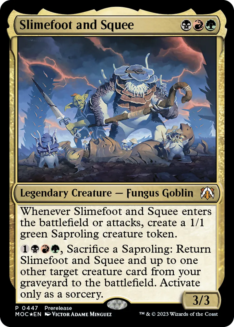 Slimefoot and Squee — March of the Machine Commander — Magic: The Gathering