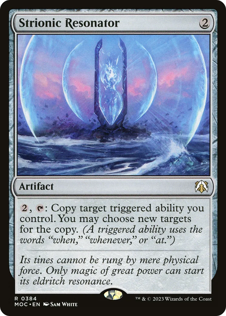 Strionic Resonator — March of the Machine Commander — Magic: The Gathering
