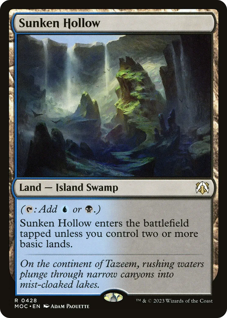 Sunken Hollow — March of the Machine Commander — Magic: The Gathering