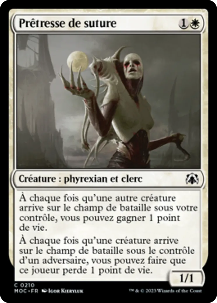 Prêtresse de suture — March of the Machine Commander — Magic: The Gathering