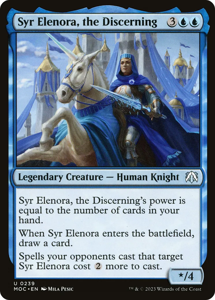 Syr Elenora, la Perspicace — March of the Machine Commander — Magic: The Gathering