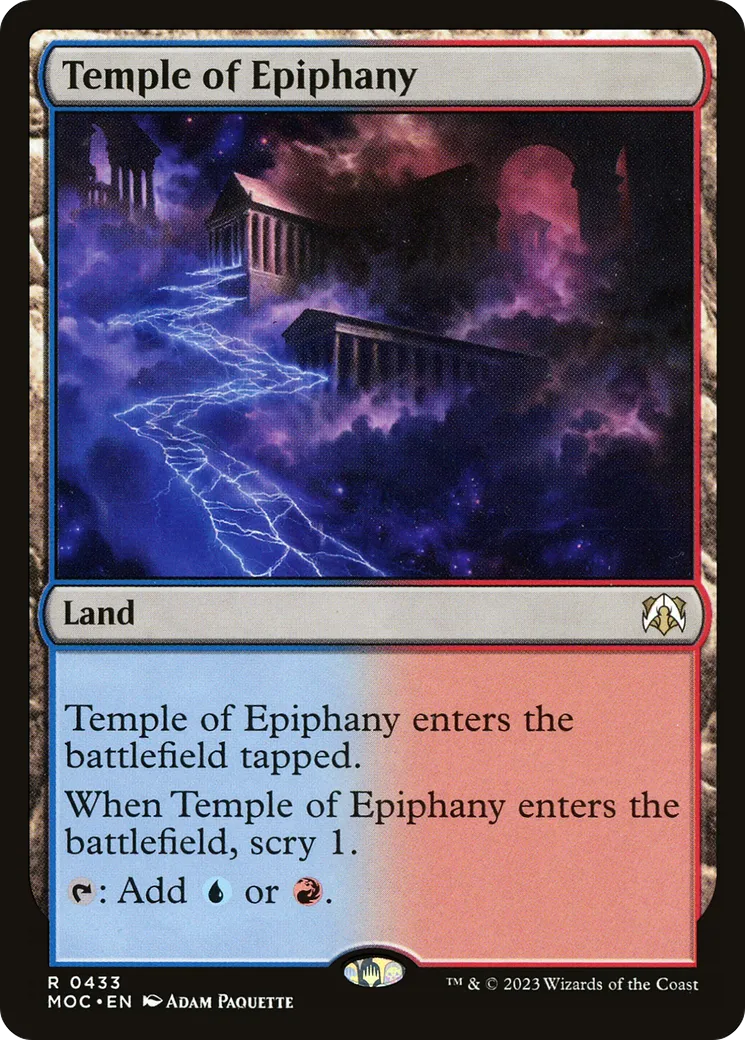 Temple of Epiphany — March of the Machine Commander — Magic: The Gathering