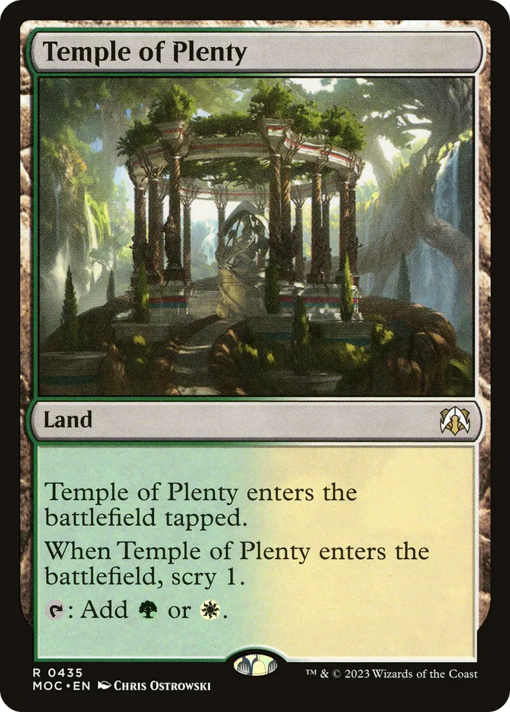 Temple de la profusion — March of the Machine Commander — Magic: The Gathering