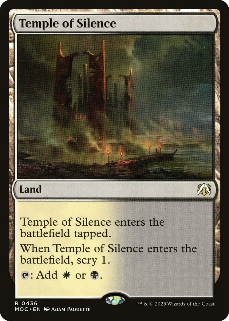 Temple du silence — March of the Machine Commander — Magic: The Gathering