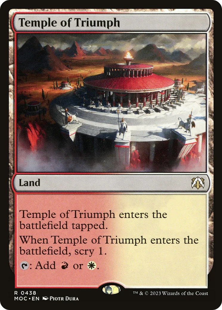 Temple du triomphe — March of the Machine Commander — Magic: The Gathering