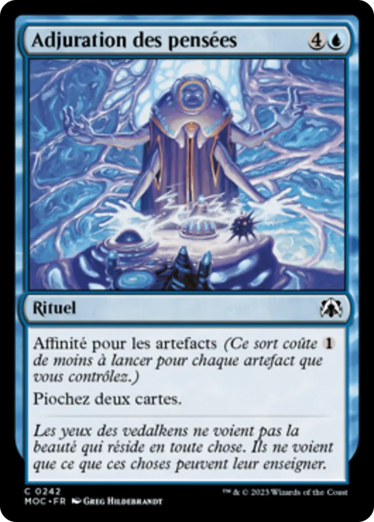 Adjuration des pensées — March of the Machine Commander — Magic: The Gathering