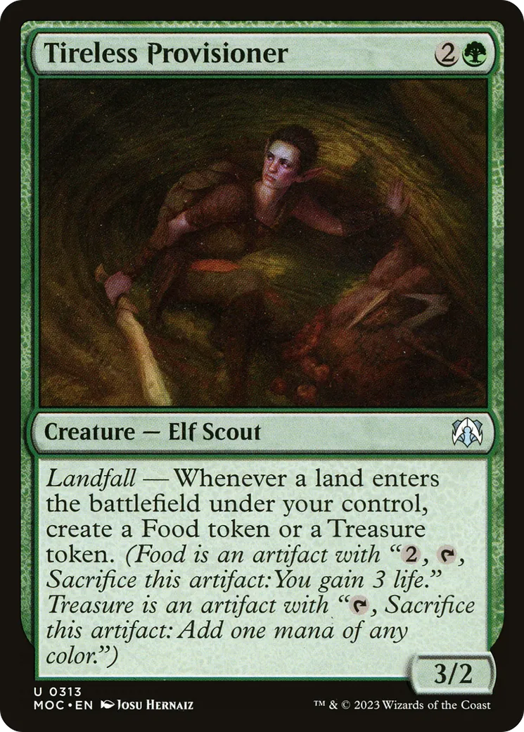 Tireless Provisioner — March of the Machine Commander — Magic: The Gathering