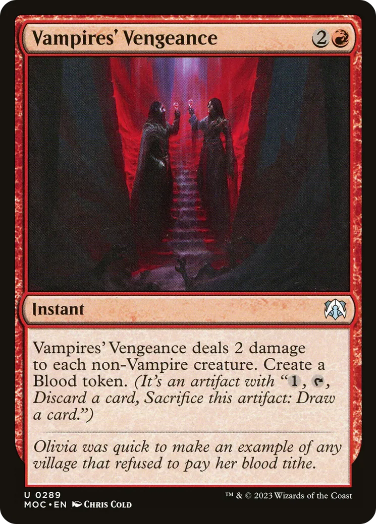 Vampires' Vengeance — March of the Machine Commander — Magic: The Gathering
